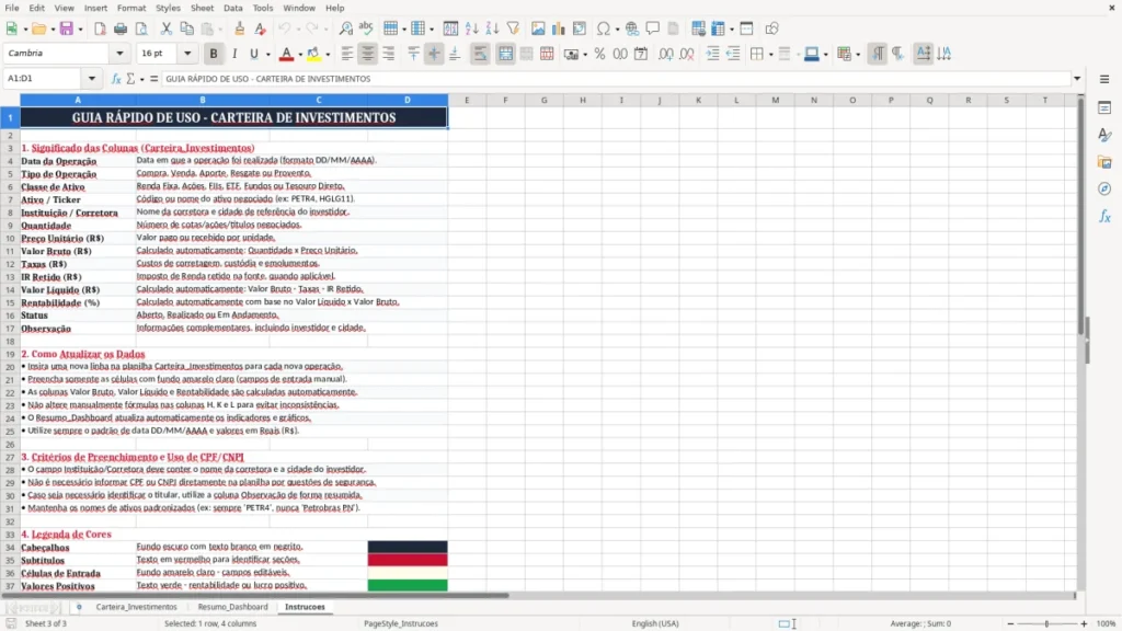 Instrucoes – Carteira de Investimentos Excel – Planilha Grátis (2026)