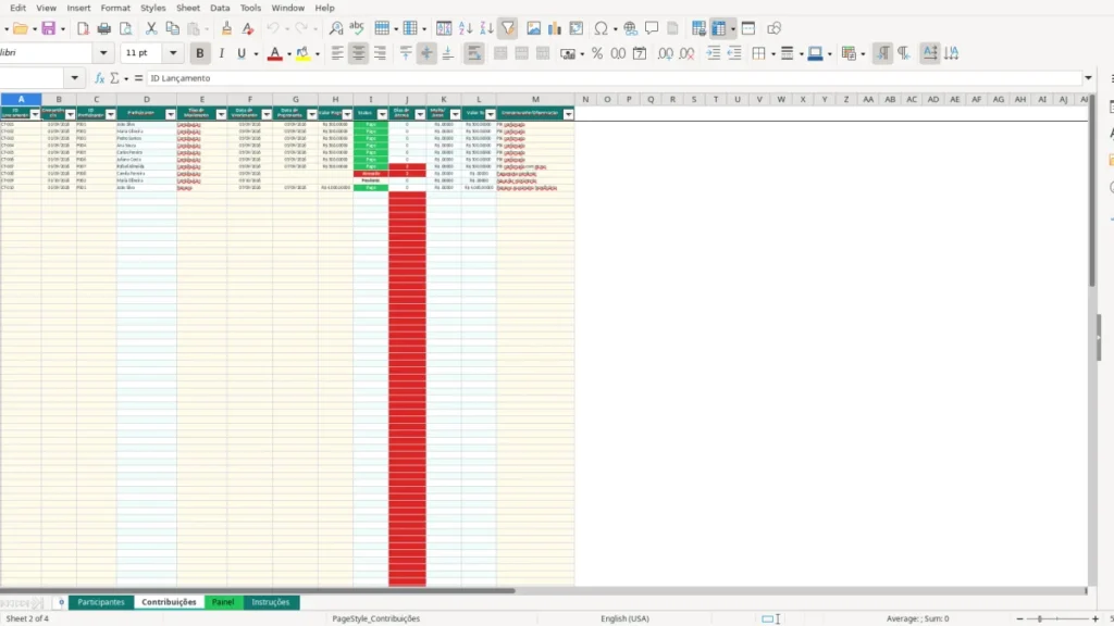 Contribuições – Consórcio entre amigos Excel – Planilha Grátis (2026)