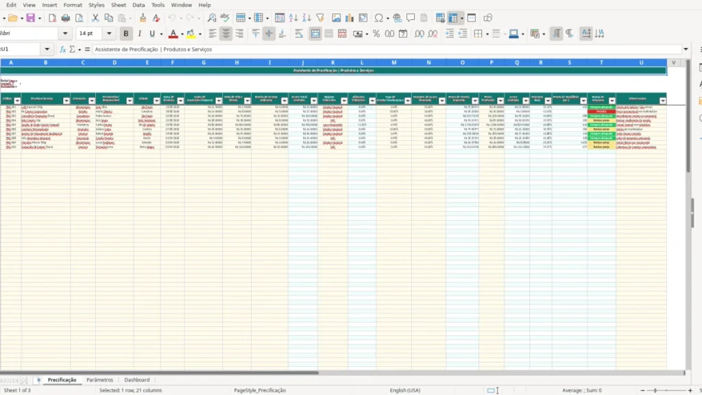 Precificação – Precificação Excel – Planilha Grátis (2026)